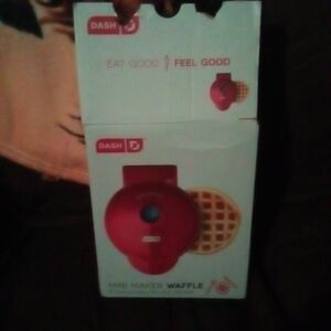 Open Box But Brand New Dash Mini Waffle Maker